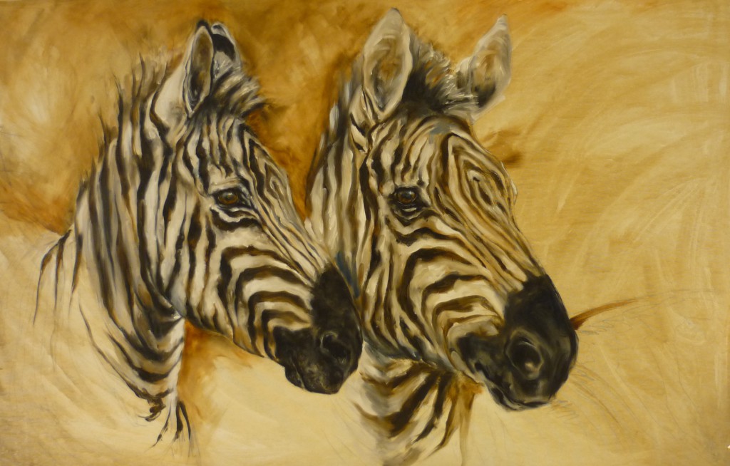 La migration, 80 X 120 cm, huile sur toile